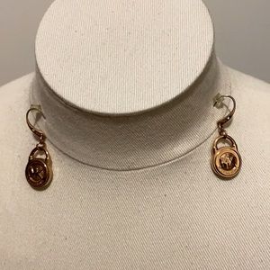 Michael Kors rose gold tone earrings